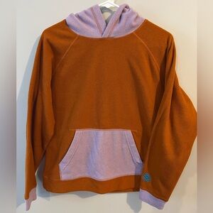 Stio Kids Orange and Purple Hooded Sweatshirt